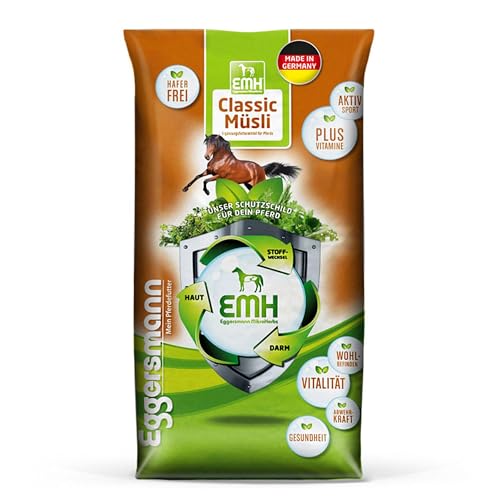 Eggersmann EMH Classic Müsli 20 kg – Pferdemüsli ohne Hafer für Sportpferde zum Schutz des...