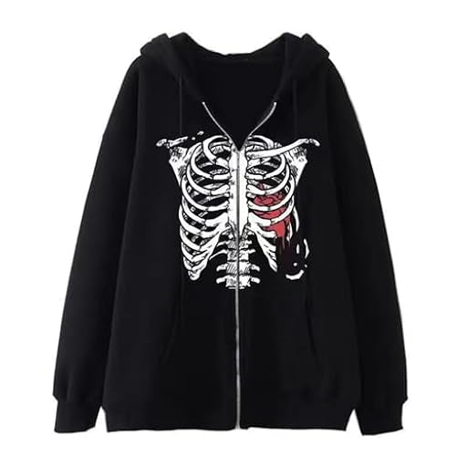 Rrongwn Sudadera con capucha para hombre Y2K Zip Up de gran tamaño con capucha gótica Dragon Graphic Emo Grunge Alt Baggy Fleece Chaqueta 90S Punk Streetwear Techwear Sudadera Oversize Urban Casual | Ya disponible en tu tienda friki favorita! En mundofriki.es!