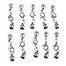 Produktbild IPOTCH 10 Stück Silber Glockenform Kabel Endkappen Verschluss mit Karabinerverschlüssen DIY Schmuck Herstellung