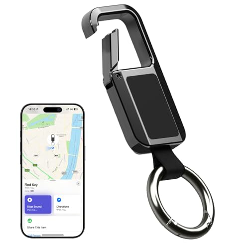 Lmrbelec Keychain Tracker Tag, Works with Apple Find My (iOS Only), Heavy Duty...