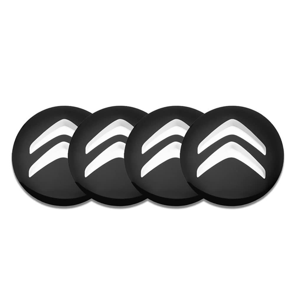 Accessori Auto Personalizzati THXGFW Coprimozzi Auto Per Citroen C4 II Picasso 2016-2018 - 4 Pezzi 56mm Con Logo Copriruota Centrale