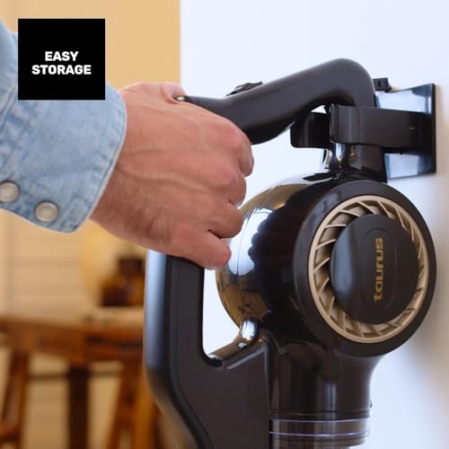 Miniatura 7 de Taurus Homeland Endless - Aspirador Ciclónico Vertical 3 En 1: Escoba, De Mano Y Con Lanza, Cable De 6 M, 600 W, Zapata Apta Para Todas Las Superficies, Negro