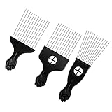 Herramienta de peinado: la selección de cabello de metal es bueno para la colección profesional de barbero y el cuidado del cabello diario.En comparación con las selecciones de plástico, hace un trabajo mucho mejor para sacar a los enredos y no deja el cabello frizzy.