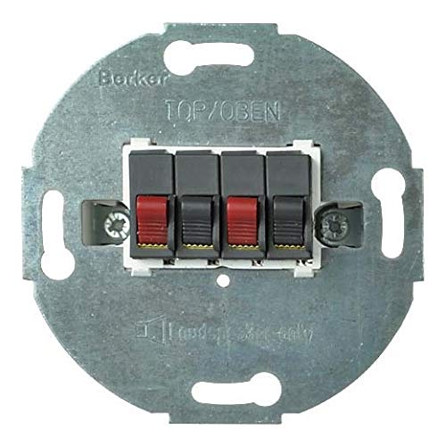 Preisvergleich Produktbild Elso Lautsprecherdose 662003 Stereo-Lautsprecher-Anschlußdose mit Steckklemme ENS