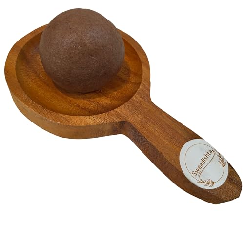 Image of Combo Ragi Ball Making Wooden Spoon and Stick | Ragi mudde Maker | Stick - 15 inch | Spoon 10 inch | ರಾಗಿ ಮುದ್ದೆ
