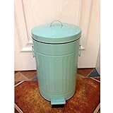 4. Größe: 25.5x42.5 (cm). Dongbin Müll, Müll rechteckig mit Müll kann mit Pedale Leise, Soft Closing, Sealed, für Küche, Wohnzimmer, 12 Liter, Abmessungen: 25 * 44 cm,Grün,a
