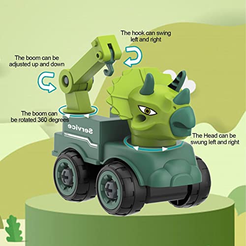Brinquedo de carro de construção de dinossauro desmontável,Desmonte Brinquedos de Caminhão de Dinoss