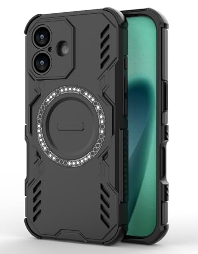 Image of Back Cover Case for Apple iPhone 17 | 360 Protection Mobile Phone Case Mag-Safe | Camera Protection | i Phone 17 Back Case | iPhone17 - Black TPU+PC