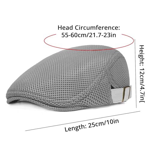 Image of WETOO Men's Flat Cap Gatsby Newsboy Lvy Irish Hats Driving Cabbie Hunting Cap