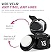VELO Hairline Powder–LIGHT BROWN Hair Root Touch Up Powder for Women & Men–Instantly Covers Gray Hair, Thinning Hair & Bald Spots–Sweatproof Root Cover Up–Puff & Mirror Compact 13 Shades