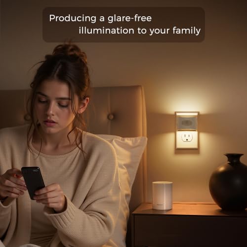 Image of L LOHAS LED Night Light with Motion Sensor & Dusk to Dawn Sensor, 3CCT