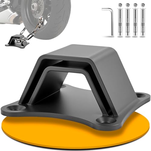 Ground Anchor Motorcycle | Wall Anchor Bike | 6 mm High-Strength Steel...