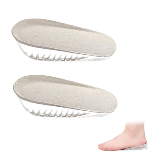WHYCNJL 1 Pare Plantillas Altura Hombre y Mujer Alzas para Zapatos Plantillas Gel Mujer para Aumentar la Altura Plantillas Hombre para Pies Talones Soporte y Amortiguación de Impactos, 1.5cm