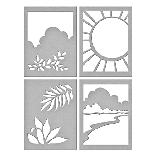 Stampendous Sunny Backdrop Stencils, GREY - Image 3