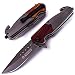 KANDAR CR-2 • Cuchillo Plegable Navaja De Bolsillo para Acampar Picnic Caza • Longitud Total: 203mm • PTM-es • Navaja DE Apertura ASISTIDA Outdoor