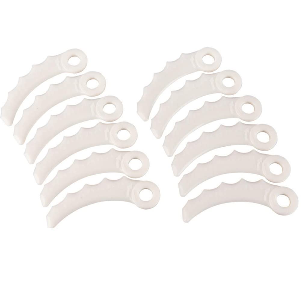 12 cuchillas de plástico for desbrozadora (198426-9, 198383-1, DUR368AZ, DUR369AZ, DUR368LZ)