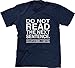Blittzen Mens T-shirt Do Not Read The Next Sentence You Rebel, M, Navy Blue