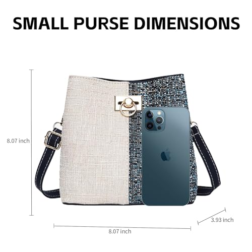 Cross Body Purse for Woman Trendy,Crossbody Bucket Bags-PU Leather with Adjustable Shoulder Strap, Multiple Pockets2
