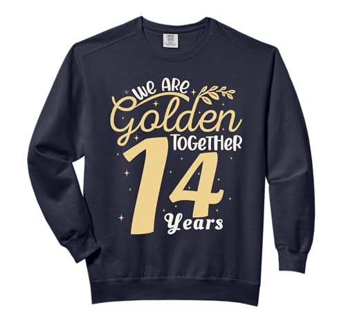 We Are Golden Together 14 Years Wedding Anniversary His Her