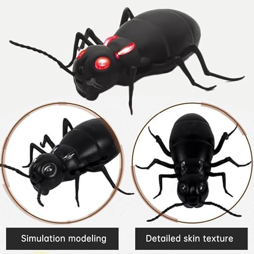 Image of RC Giant ANT Fake Ants Black 2 inch, Realistic Ant Halloween Prank Toys for Halloween Party Decoration, April Fool's Day Props