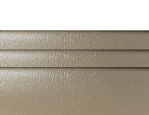 CLICKNPICK Poly Fabric Upholstery Rexine, Artificial Leather Sheet - 140 CM Width - PU Mix, Matte Finish (Beige 02-20 Meter)