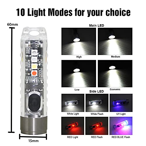 WINDFIRE Super Mini Keychain LED Flashlight, 400 Lumens, Rechargeable - Image 3