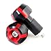 Area1 Motorrad Motorroller Lenkerenden Lenkergewichte Vibrationsdämpfer für Lenker mit 17,5-21mm Innendurchmesser, Rot, Kompatibel mit BMW KTM Honda Yamaha KSR Aprilia Kawasaki Suzuki Piaggio KSR