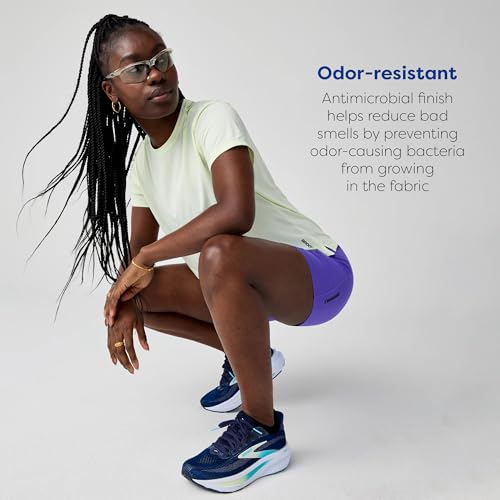 Brooks Women's Dash Short Sleeve Shirt, Lightweight Running Tee - Luminary - S - image 5