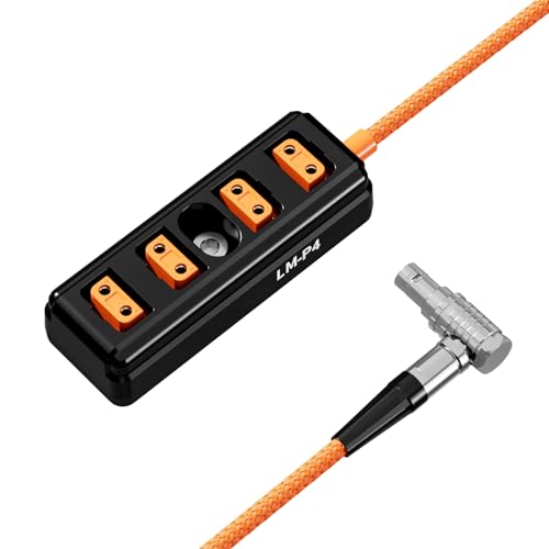 Distribuidor D-Tap de 4 vías ultraliviano con conector Lemo y cable de 60 cm 4