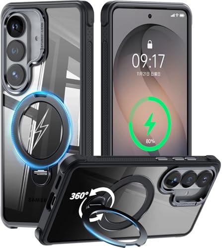 Funda magnética Samsung Galaxy S26 con soporte invisible giratorio y carga MagSafe     Go to product viewer dialog for this item.