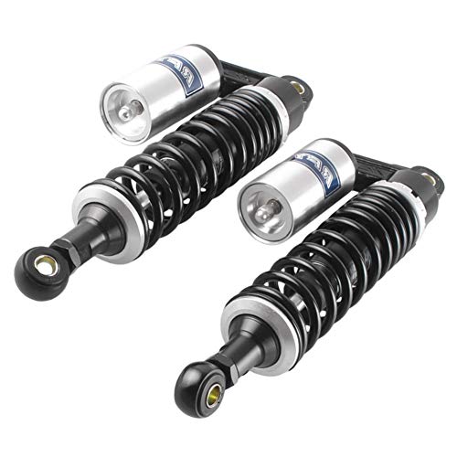 Gzyf 12.5" 320Mm Universal Shock Absorbers Rear Suspension Compatible With Honda Yamaha Gokart Black Silver #TOP6