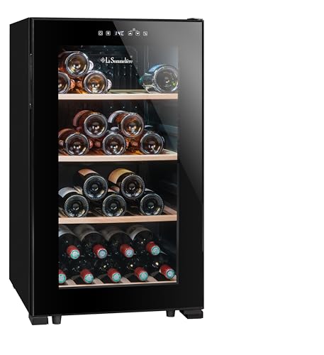 LA SOMMELIERE Cave de mise à température LS52BLACK 52 Bouteilles