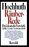  Räuber-Rede: Drei deutsche Vorwürfe: Schiller, Lessing, Geschwister Scholl