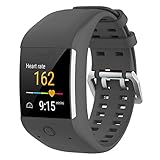 BoLuo Bracelet Compatible avec Polar M600, Bracelets de Montre,Silicone Souple Multicolore Bande Sport Remplacement avec fermoir R�glable Sangle pour Polar M600 GPS Watch Accessories (gris)