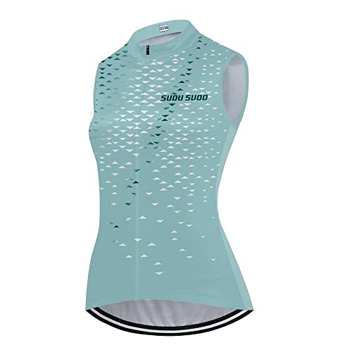 Women's Cycling Jersey Sleeveless Bike Vest Shirts Bicycle Clothing Biking Tank Tops Tights #TOP20