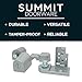 Summit Doorware Kawneer Pivot Door Hinge Set | Top and Bottom Set | Aluminum Finish | Right or Left Hand Options | Heavy Duty Commercial Door Hardware for Storefront Doors