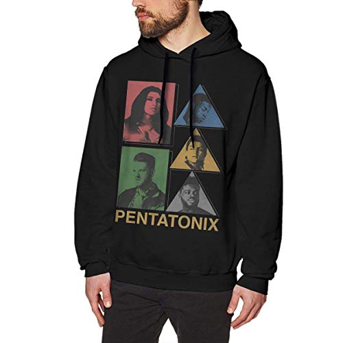 DamonRHalpern Pentatonixs Men's Hoodies Sweater Fashion Long Sleeve Top No Pocket Hoodies Hooded Sweatshirt XL Black3
