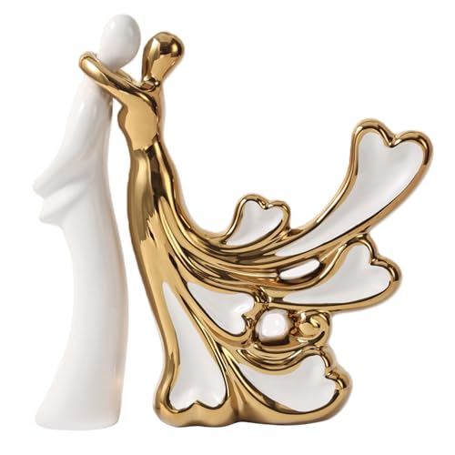 Estatuas de pareja de cerámica moderna para decoración