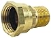 Dixon 504-1208 Brass Fitting, Adapter, GHT Female Swivel x 1/2" NPTF Male