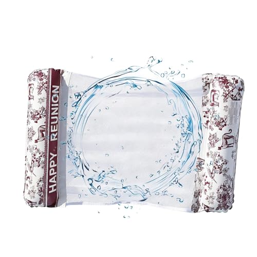 Inflables para piscina: flotadores inflables para piscina, hamaca, balsas ergonómicas flotantes con reposacabezas para verano, lago, playa, natación, bronceado, fiesta, juegos, muelle, interior