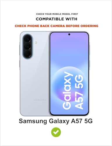 Image of SBMS Silicone Back Cover Case for Samsung Galaxy A57 5G | Soft Micro-Fibre Lining Inside | Magsafe Print On Back Side Camera Protection Bump | Shockproof Case Samsung Galaxy A57 5G (Black)
