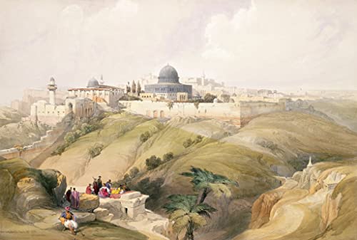 Affiche impression prints toile peinture murale Jérusalem David Roberts 60x90