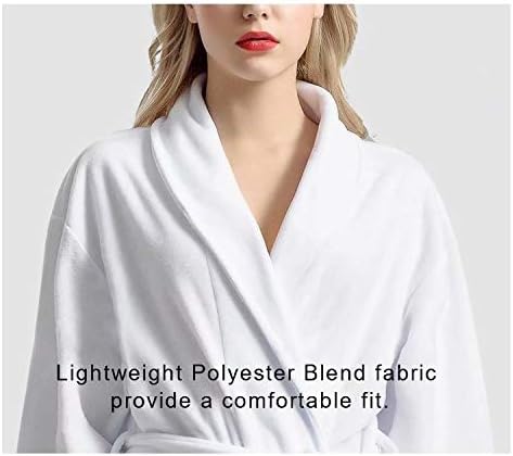 AFPANQZ Women Bathrobe with Pockets Sleepwear Long Sleeve Lightweight Pajama Nightgown - Image 8