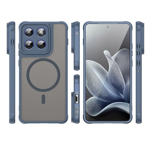 Image of Compatible with Motorola Moto X70 Air Case Cover,Compatible with MagSafe,Anti-Fall,Compatible with Motorola Edge 70 5G XT2601-2 XT2603-2 Cell Protective Phone Case Blue