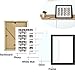 Golden State Art, 8.5x11 Photo frame with mat for 4 2x6 photo booth pictures, Includes Real Glass & Easel Back Display, make a good gifts, Black