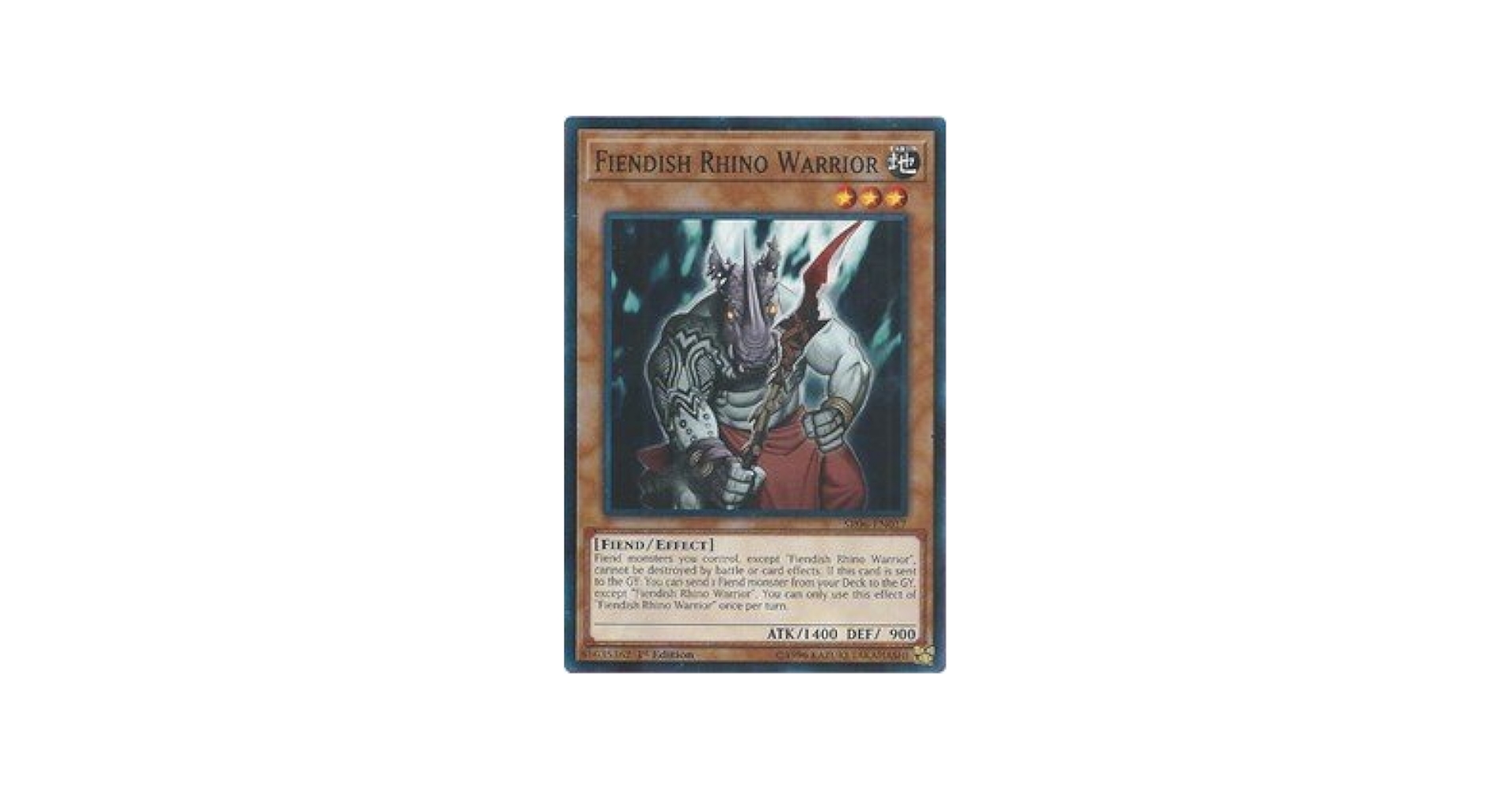 Amazon.com: Fiendish Rhino Warrior - SR06-EN017 - Common