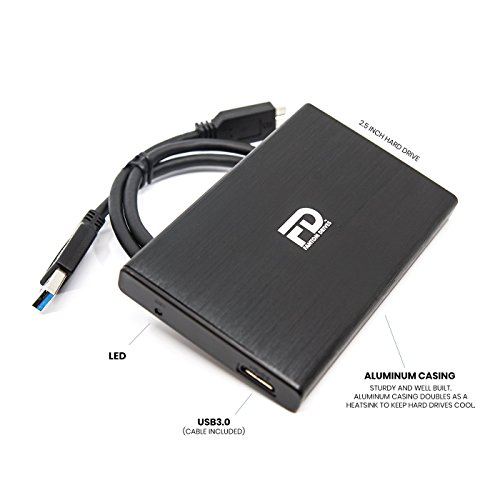 Fantom Drives Fd Portable 5Tb Hard Drive - Usb 3.2 Gen 1-5Gbps - Gforce Mini Aluminum- Compatible With Mac/Windows/Ps4/Xbox (Gf3Bm5000U) #TOP3