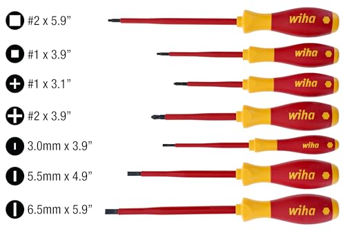 Wiha 32097 | 7 Piece Insulated SoftFinish Screwdriver Set