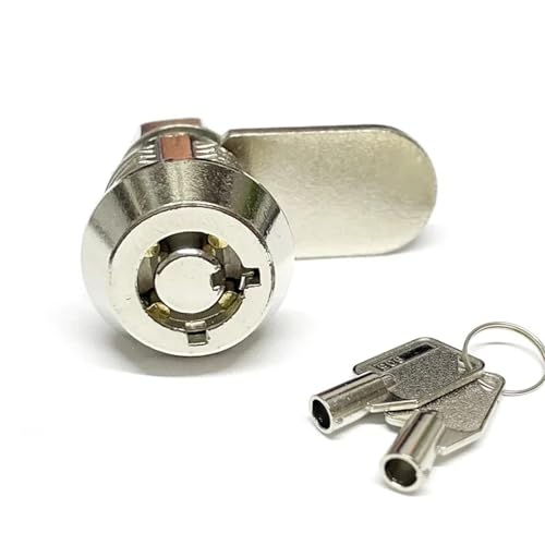 Mini Cabinet Tubular Cam Lock Zinc Alloy for POS ATM Cash Box Show Case Light-Box Mailbox Hardware MMS124 G 1Pcs(A)