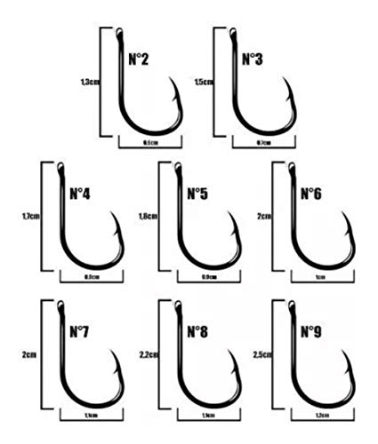 Anzol Chinu Nº 6 Black Nickel Marine Sports - 100 Peças